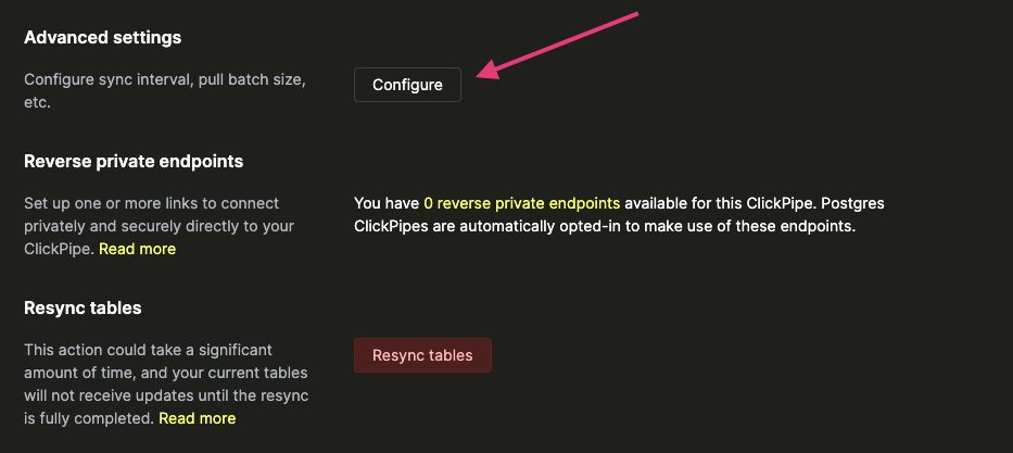 Кноп�ка редактирования синхронизации
