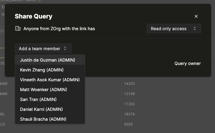 Добавить члена команды